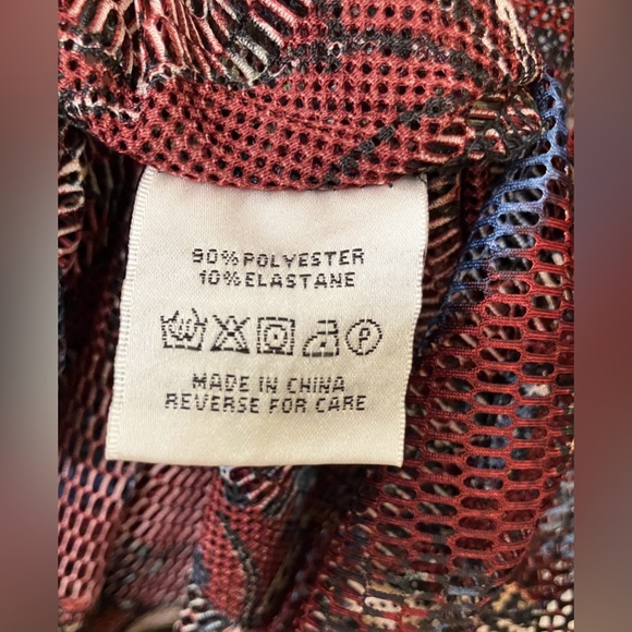 BNWT Dor Dor Couture Multi Floral Mesh Boho Pullover Flared Sleeve Top Sz MED - Picture 7 of 8